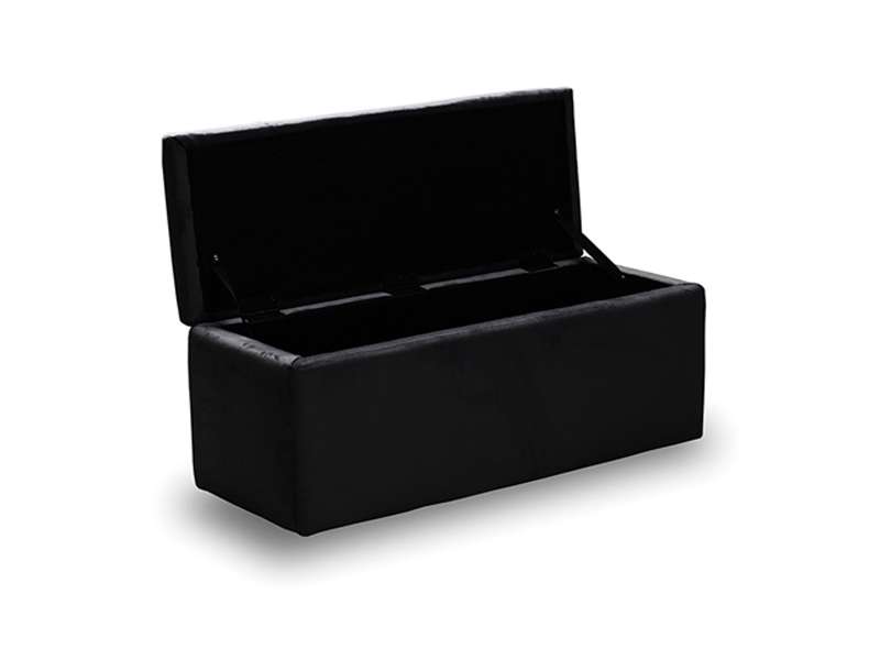 LIDO ΣΚΑΜΠΟ VELVET BLACK ΜΕ ΑΠΟΘ. ΧΩΡΟ 101X41X42εκ.